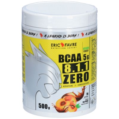 ERIC FAVRE  Vegan BCAA 8.1.1 Zero Th&eacute; P&ecirc;che 500g