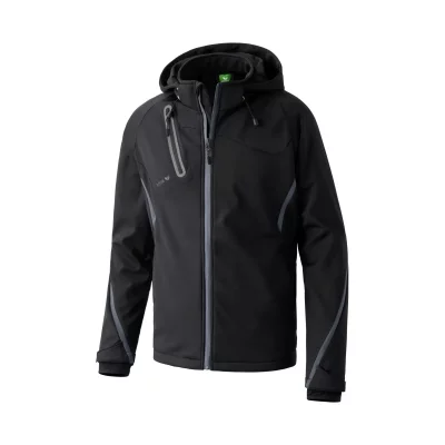 ERIMA  Basic Fonction Veste Softshell Homme, Noir/Anthracite, XL