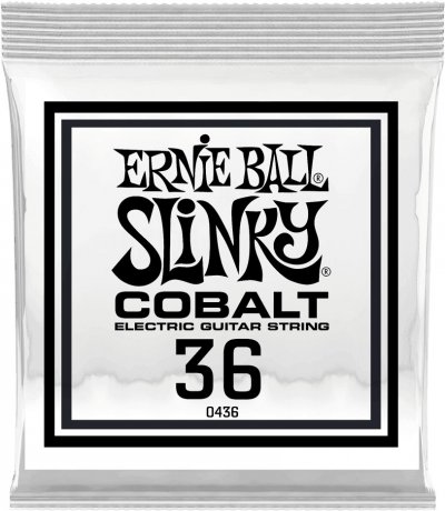 ERNIE BALL  10436 - Corde au d&eacute;tail guitare &eacute;lectrique Slinky Cobalt - Fil&eacute; rond 036