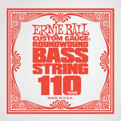 ERNIE BALL  1699 - Corde Basse Au D&eacute;tail Slinky Nickel Wound - Fil&eacute; Nickel 110