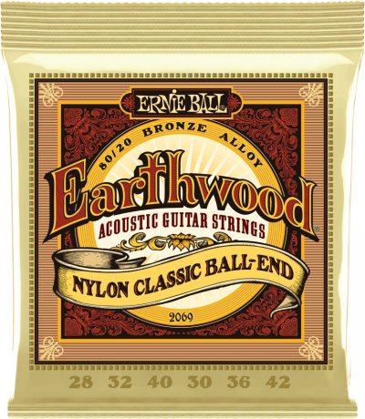 ERNIE BALL  2069 Earthwood Cordes Nylon Guitare Classique
