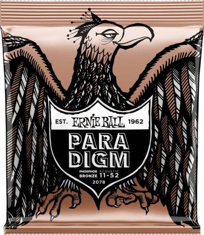 ERNIE BALL  2078 - Jeu De Cordes Guitare Acoustique - Paradigm Phosphore Bronze - Light 11-52