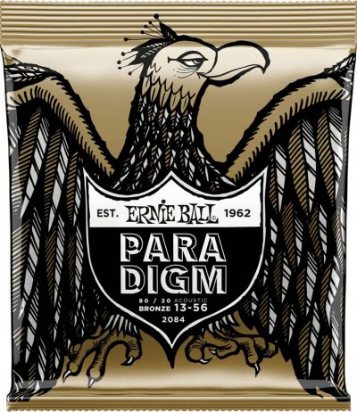 ERNIE BALL  2084 - Jeu De Cordes Guitare Acoustique - Paradigm 80/20 Bronze - M&eacute;dium 13-56