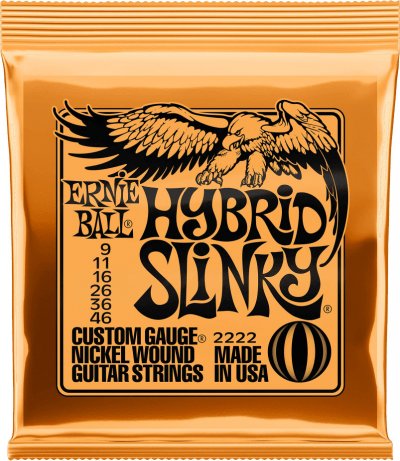 ERNIE BALL  2222 Hybrid Slinky Jeu De Cordes Hybrid Slinky Pour Guitare &Eacute;lectrique