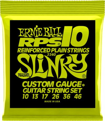 ERNIE BALL  2240 Reinforced Reglular Slinky Jeu De Cordes Guitare &Eacute;l.