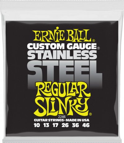 ERNIE BALL  2246 Stainless Steel Regular Slinky Jeu De Cordes