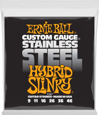 ERNIE BALL  2247 Stainless Steel Cordes Guitare &Eacute;lectrique 9-46