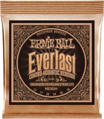 ERNIE BALL  2544 Everlast Coated Phosphor Bronze Medium Jeu De Cordes Folk