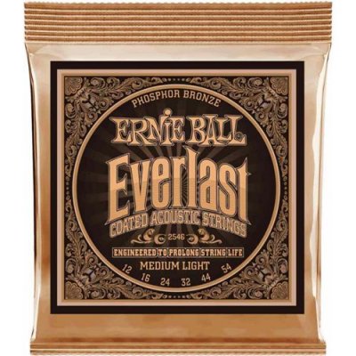 ERNIE BALL  2546 Everlast Phosphor Bronze Medium Light Jeu De Cordes Pour Guitare Folk