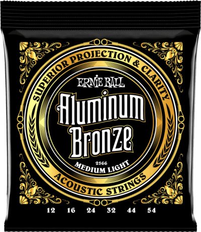ERNIE BALL  2566 Aluminium Bronze Cordes Guitare Folk Acoustique 12-54