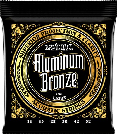 ERNIE BALL  2568 Aluminium Bronze Cordes Guitare Folk Acoustique 11-52