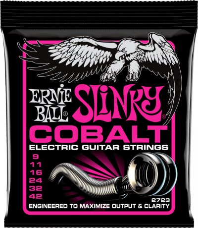 ERNIE BALL  2723 Cobalt Super Slinky Jeu De Cordes Pour Guitare &Eacute;lectrique