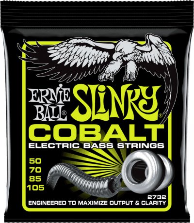 ERNIE BALL  2732 - Jeu de cordes basse Regular Slinky Cobalt - 50-105