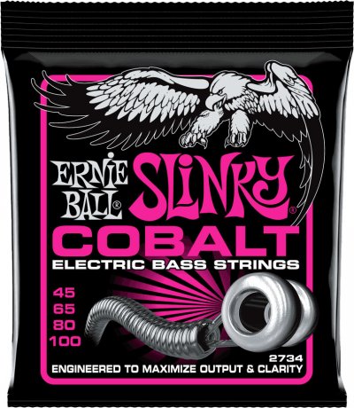 ERNIE BALL  2734 Cobalt Super Slinky Jeu De Cordes Pour Guitare Basse &Eacute;lectrique