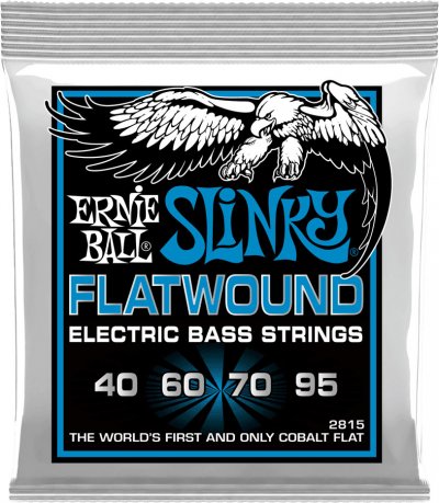 ERNIE BALL  2815 - Jeu De Cordes Basse Extra Slinky Flatwound- 40-95