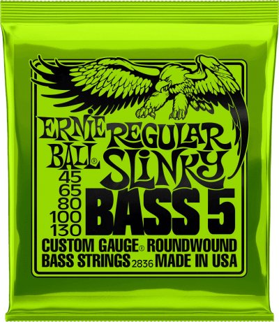 ERNIE BALL  2836 Bass 5 Regular Slinky Jeu De Cordes Guitare Basse 5 Cordes