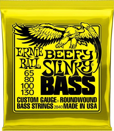 ERNIE BALL  2840 - Jeu de cordes basse Beefy slinky - 65-130
