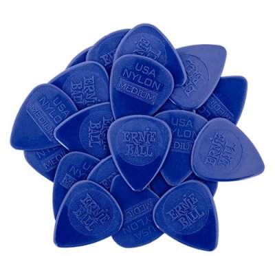 ERNIE BALL  9131 - Mediators Nylon Sachet De 50 Bleu Marine 0,72mm