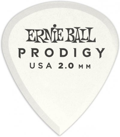 ERNIE BALL  9203 - Sachet De 6 M&eacute;diators Minis Prodigy Blanc - 2.00mm