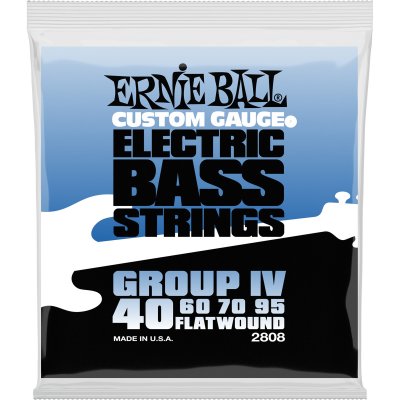 ERNIE BALL  Cordes &agrave; filet plat, Groupe IV, pour basse &eacute;lectrique, calibre 40-95