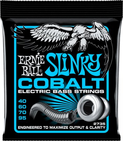 ERNIE BALL  Extra Slinky Cobalt Cordes, pour basse &eacute;lectrique, calibre 40-95
