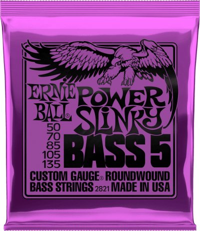 ERNIE BALL  Power Slinky - Pour Basse 5 Cordes 50/135 Accessoires Basses