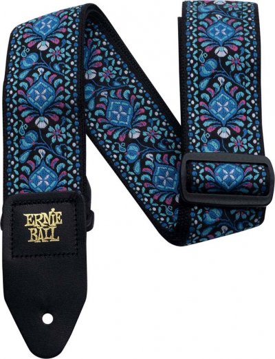 ERNIE BALL  Sangle de guitare en jacquard, orchid&eacute;e indigo