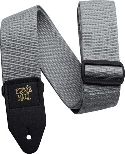 ERNIE BALL  Sangle de guitare en polypropyl&egrave;ne, gris