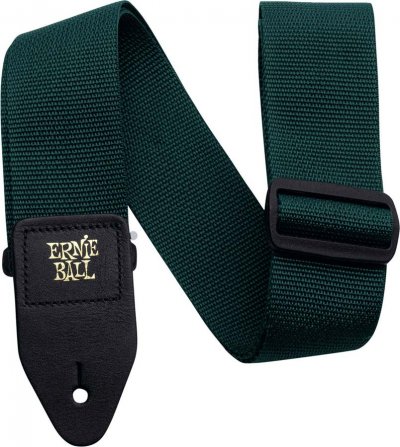 ERNIE BALL  Sangle de guitare en polypropyl&egrave;ne, vert for&ecirc;t