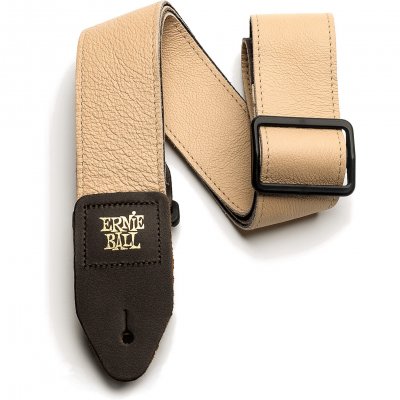 ERNIE BALL  Sangle Tri-Glide en cuir italien, 5 cm, brun clair
