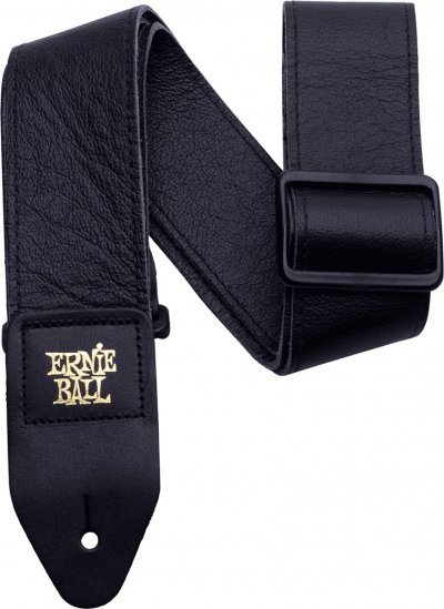 ERNIE BALL  Sangle Tri-Glide en cuir italien, 5 cm, noire