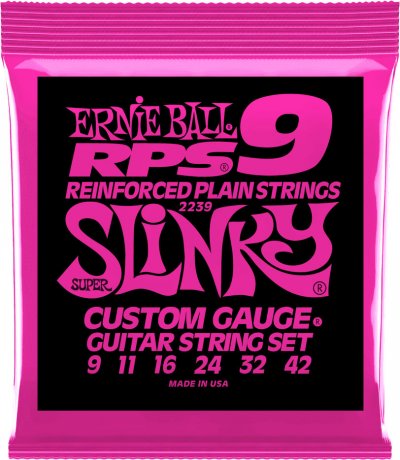ERNIE BALL  Super Slinky RPS Cordes fil&eacute;es en nickel pour guitare &eacute;lectrique, calibre 9-42