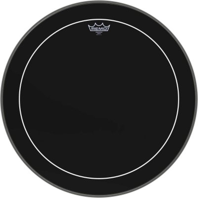 REMO ES-1622-PS - Peau Ebony Pinstripe 22 pour Grosse caisse