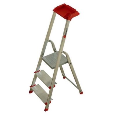 ESCALUX  Escabeau 3 Marches Confortlux2 Avec Tablette Porte-Outils