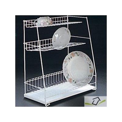 METALTEX Escurreplatos 3 Niveaux avec Plateau atoll de  43x23x51 cm