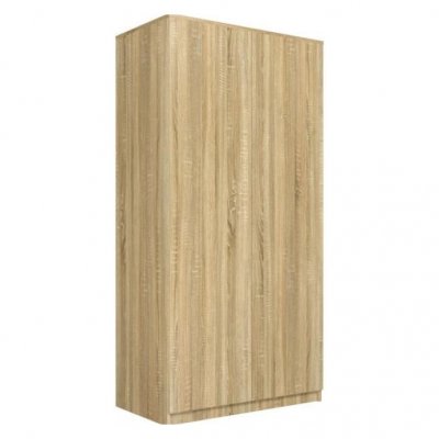 ESME - Armoire double style scandinave chambre &agrave; coucher - Sonoma