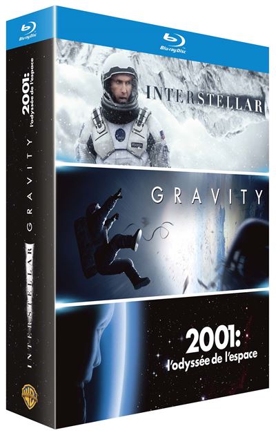 Espace - Coffret 3 films : Gravity + 2001 l'odyss&eacute;e de l'espace + Interstellar