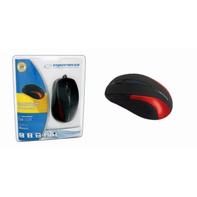 ESPERANZA  EM102R - Souris - optique - 3 boutons - filaire - USB - rouge 