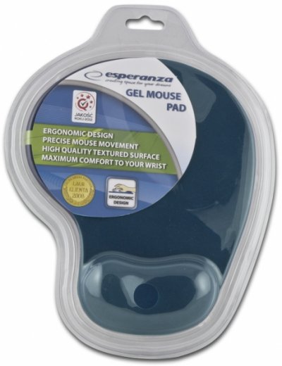 ESPERANZA  GEL - Tapis de souris avec repose-poignets - bleu
