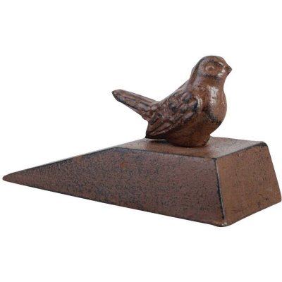 Esschert Design - Cale porte en Fonte Oiseau 6,5x15,7x8,9cm