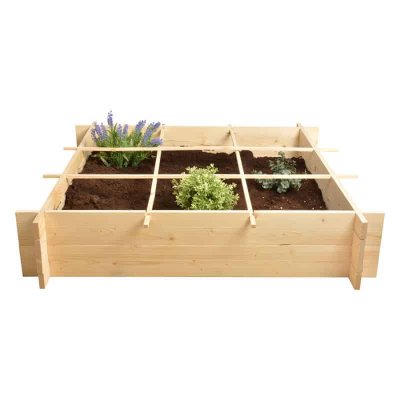 ESSCHERT DESIGN  - Carr&eacute; potager en bois - 