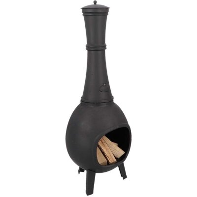 FANCY FLAMES Esschert Design Chemin&eacute;e d'ext&eacute;rieur po&ecirc;le de terrasse grand mod&egrave;le