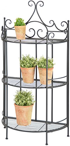 Esschert Design - Etag&egrave;re demi-ronde pliante