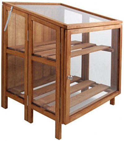 ESSCHERT DESIGN  - Mini serre de jardin en bois dur 60 cm