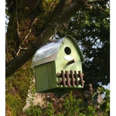ESSCHERT DESIGN  - Nichoir Maison En Bois Toit Arrondi