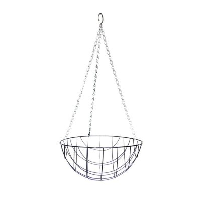 ESSCHERT DESIGN  - Panier suspendu M&eacute;tal noir 30 cm. Noir. Marque : . R&eacute;f. : BPH127 - Noir