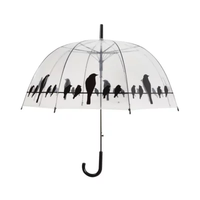 ESSCHERT DESIGN  parapluie transparent ""oiseaux sur un fil"" tp166 404668