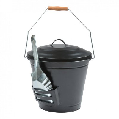ESSCHERT DESIGN  Seau &agrave; Cendres avec Pelle - Noir - FF288