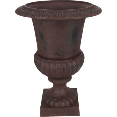 ESSCHERT DESIGN  - Vase M&eacute;dicis en fonte Hauteur 66 cm - Marron