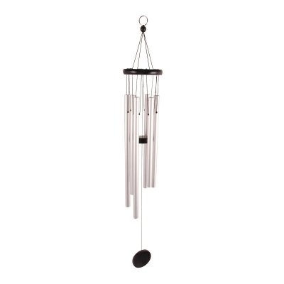 ESSCHERT DESIGN  WV12 Carillon &eacute;olien M Argent&eacute; 12,5 x 12,7 x 77 cm